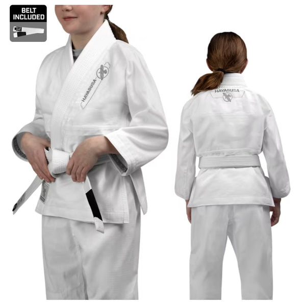 HAYABUSA ESSENTIAL KIDS JIU JITSU GI WHITE