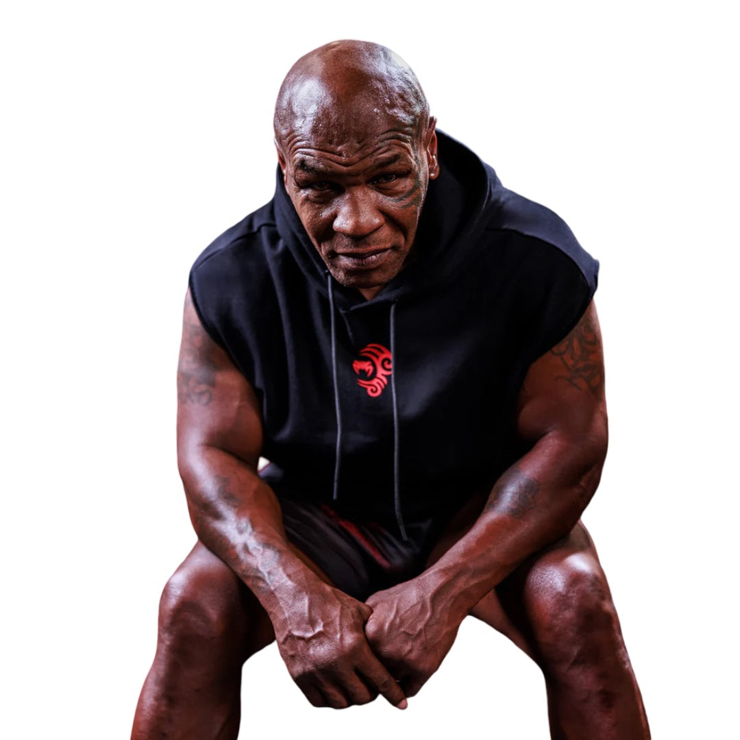 VENUM X MIKE TYSON TIGER SLEEVELESS HOODIE BLACK/RED