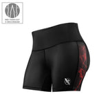 HAYABUSA UFC BJJ WOMENS VALE TUDO SHORTS RED
