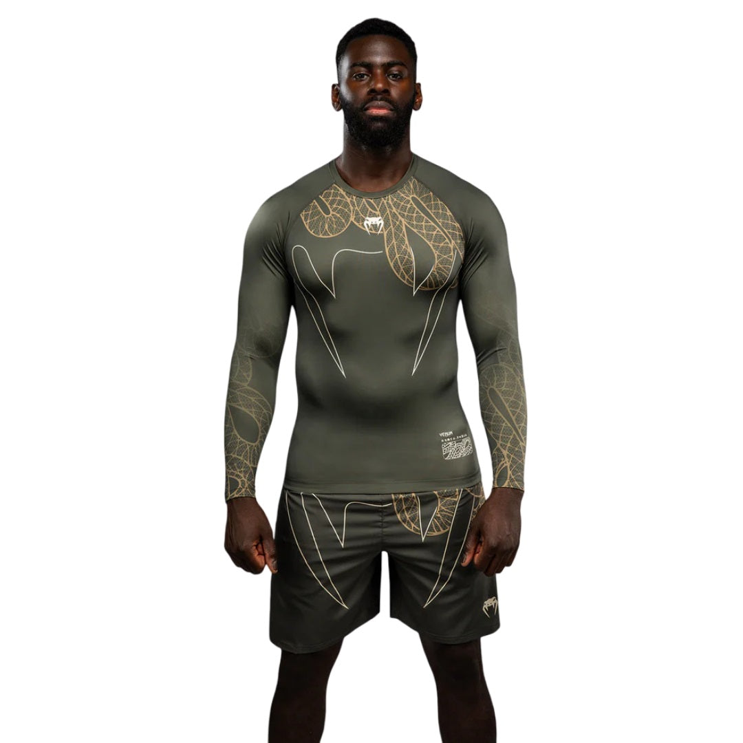 VENUM SERPENTI RASHGUARD LONGSLEEVES كاكي/برونزي/عاجي