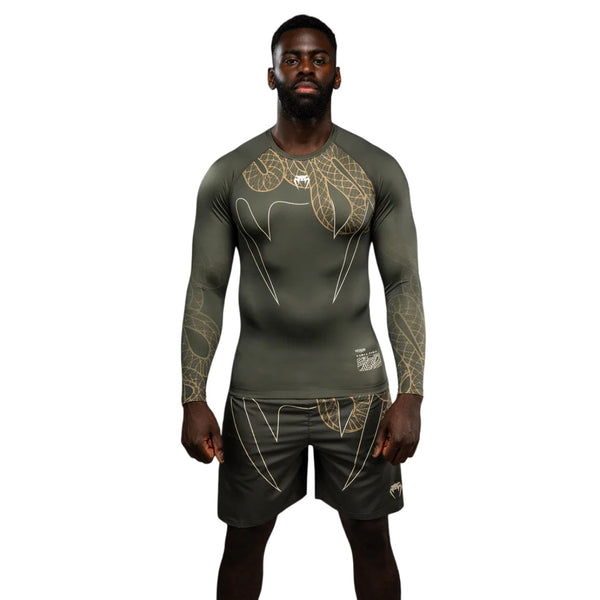 VENUM SERPENTI RASHGUARD LONGSLEEVES KAKI/BRONZE/IVORY