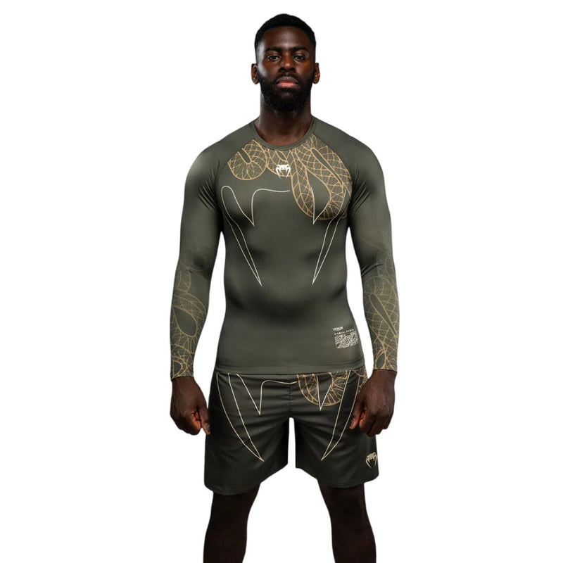 VENUM SERPENTI RASHGUARD LONGSLEEVES KAKI/BRONZE/IVORY