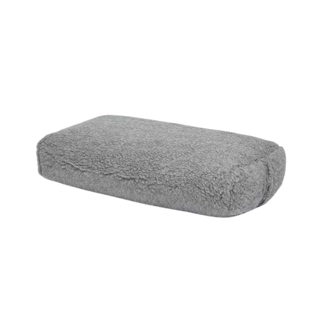 WOOL RECTANGULAR BOLSTER GREY STANDARD