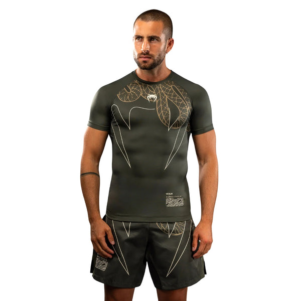 VENUM SERPENTI RASHGUARD SHORTSLEEVES KAKI/BRONZE/IVORY
