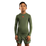 VENUM CONTENDER KIDS RASHGUARD LONGSLEEVES ARMY GREEN/ORANGE