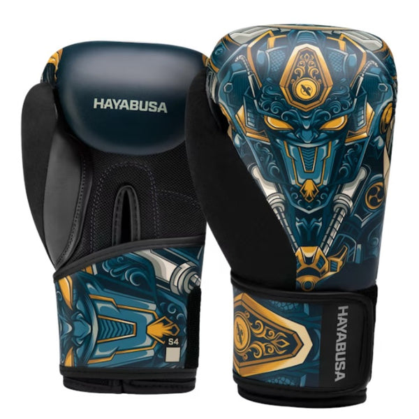 HAYABUSA S4 YOUTH EPIC BOXING GLOVES MACHINE BLUE