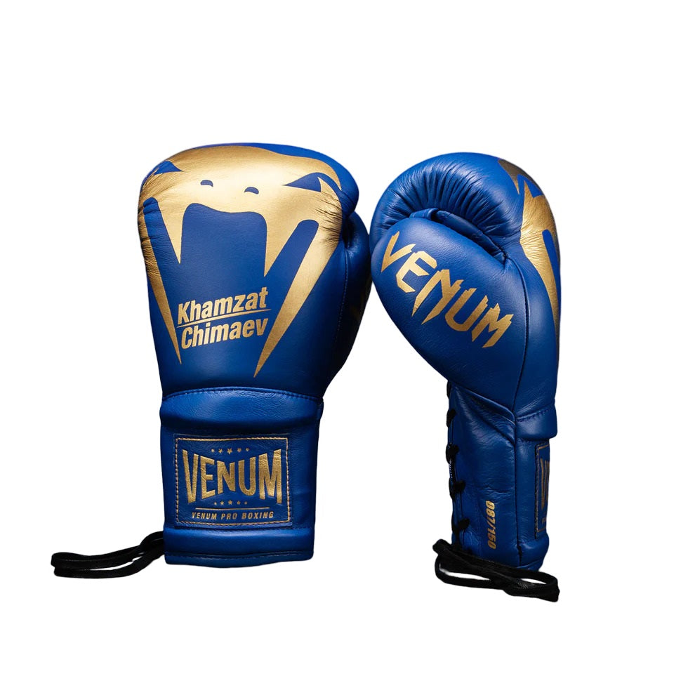VENUM GIANT 2.0 X CHIMAEV BOXING GLOVES BLUE/GOLD