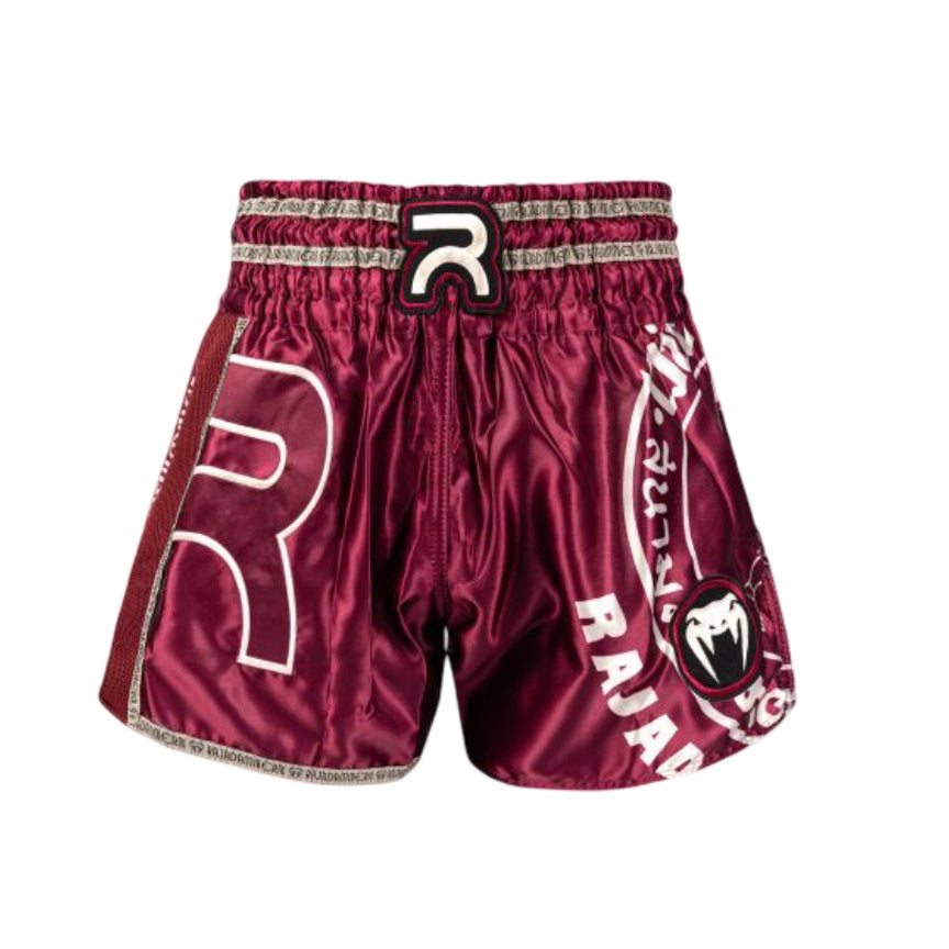 VENUM RAJADAMNERN X MUAY THAI SHORTS BURGUNDY