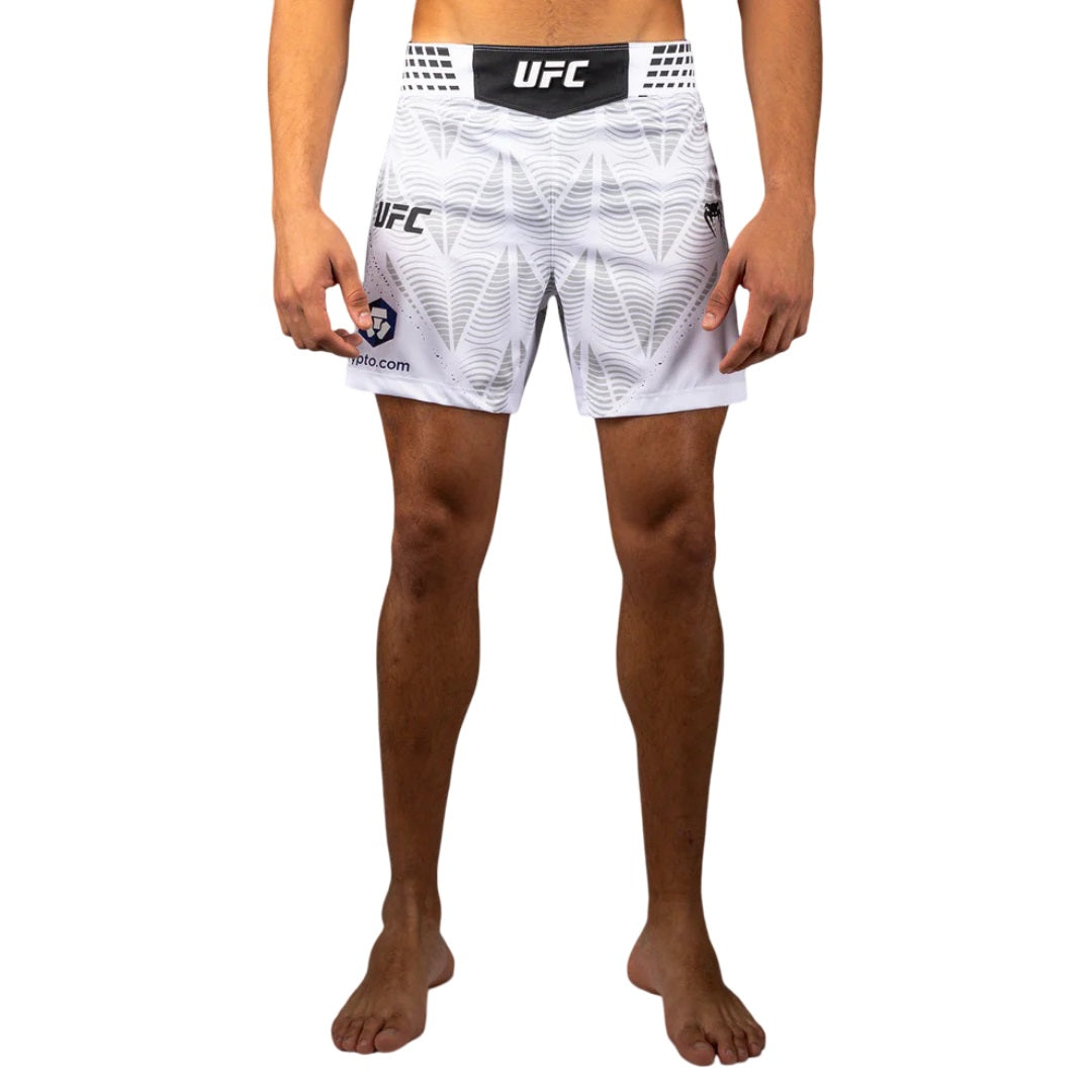 UFC ZENITH BY VENUM FIGHT NIGHT MENS FIGHTSHORTS FIT SHORT WHITE