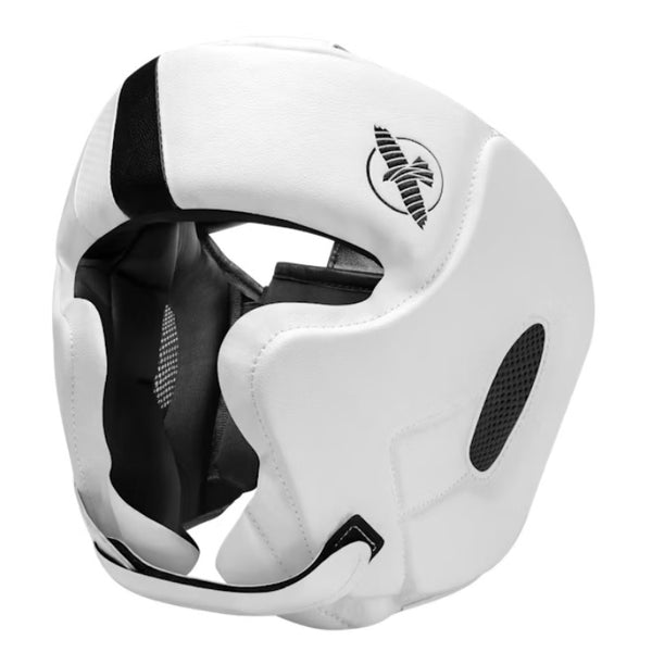 HAYABUSA T3 BOXING HEADGEAR WHITE/BLACK