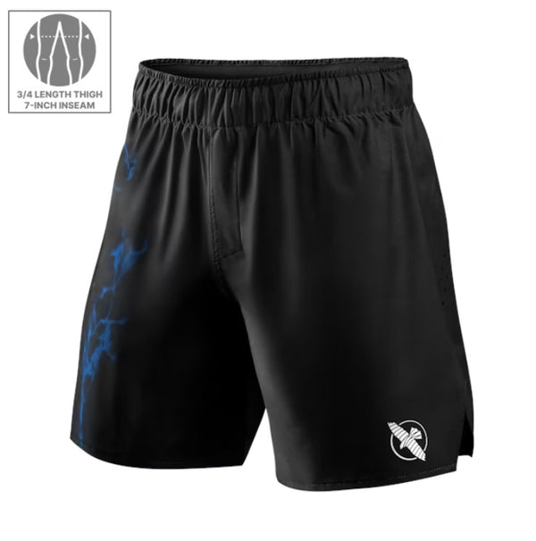 HAYABUSA UFC BJJ MENS GRAPPLING SHORTS BLUE