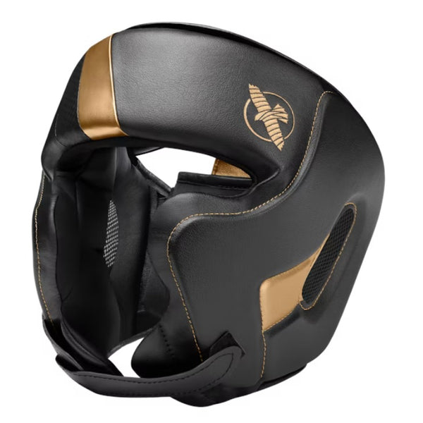 HAYABUSA T3 BOXING HEADGEAR BLACK/GOLD