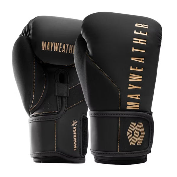 HAYABUSA MAYWEATHER CHAMP BOXING GLOVES BLACK/GOLD
