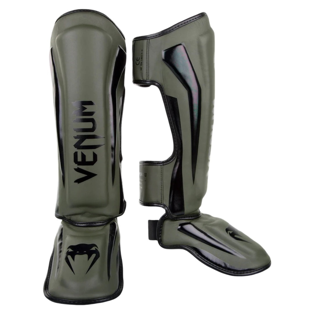 VENUM ELITE STANDUP SHINGUARDS KHAKI/BLACK
