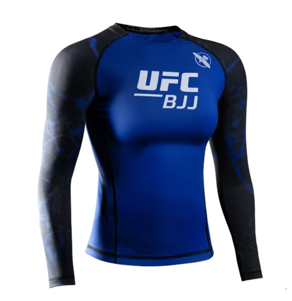HAYABUSA UFC BJJ WOMENS LONGSLEEVE RASHGUARD BLUE