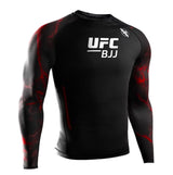 HAYABUSA UFC BJJ MENS LONGSLEEVE RASHGUARD RED