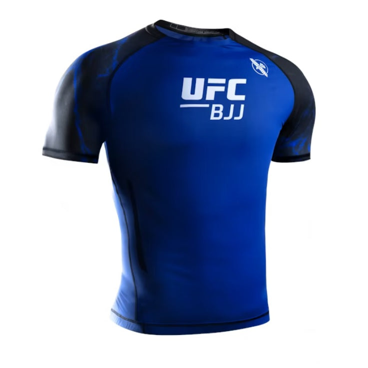 HAYABUSA UFC BJJ MENS SHORTSLEEVE RASHGUARD BLUE