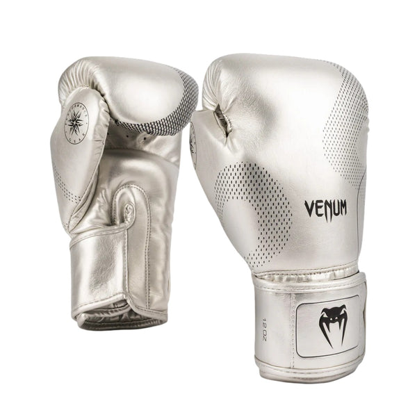 VENUM NEXUS BOXING GLOVES SILVER/BLACK