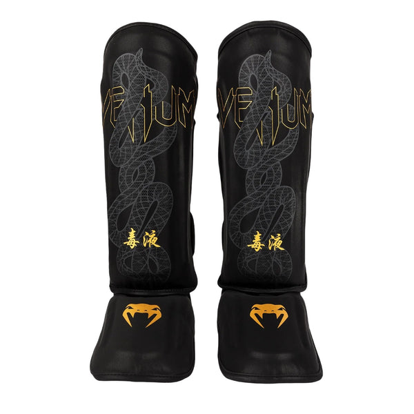 VENUM SERPENTI SHINGUARDS BLACK/SILVER/GOLD
