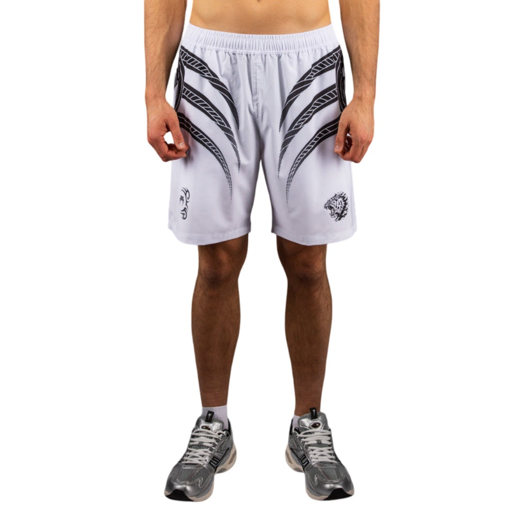 VENUM X MIKE TYSON TIGER TRAINING SHORTS WHITE/BLACK