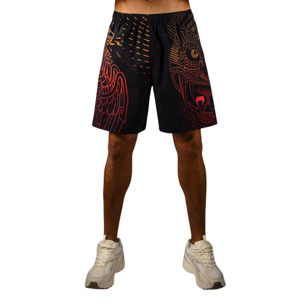 VENUM QUETZAL FURY TRAINING SHORTS BLACK/FURY RED/TANGERINE