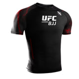 HAYABUSA UFC BJJ MENS SHORTSLEEVE RASHGUARD RED