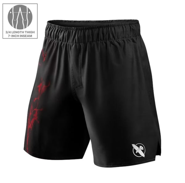 HAYABUSA UFC BJJ MENS GRAPPLING SHORTS RED