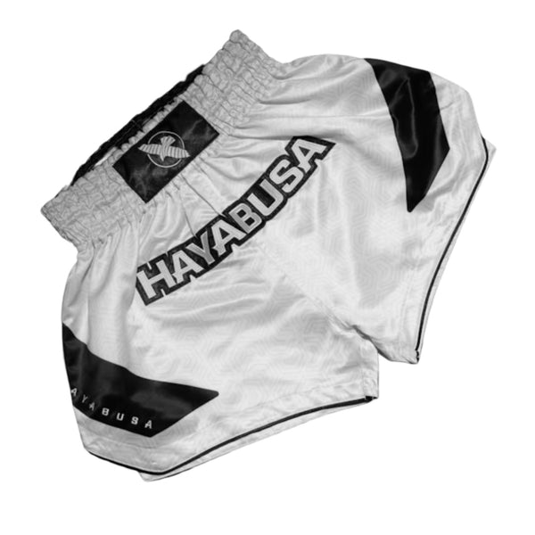 HAYABUSA CORE MUAY THAI SHORTS WHITE