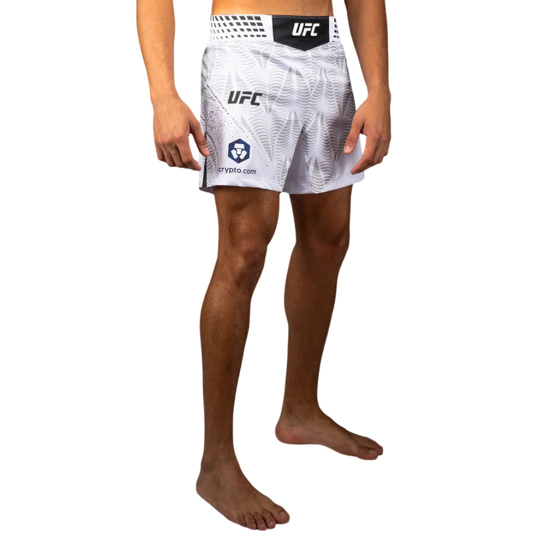UFC ZENITH BY VENUM FIGHT NIGHT MENS FIGHTSHORTS FIT SHORT WHITE