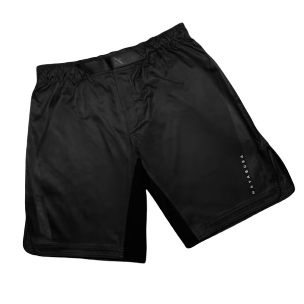 HAYABUSA MENS CORE 3/4 THIGH FIGHTSHORTS BLACK