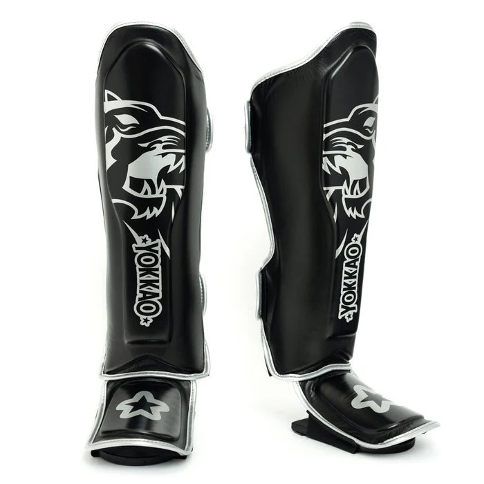 YOKKAO ORIGINAL SILVER SHINGUARDS BLACK