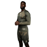 VENUM SERPENTI RASHGUARD LONGSLEEVES KAKI/BRONZE/IVORY