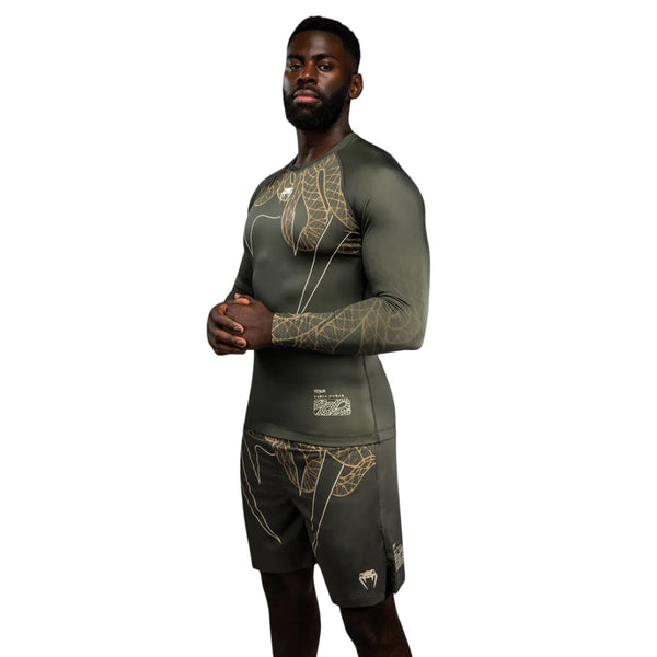 VENUM SERPENTI RASHGUARD LONGSLEEVES KAKI/BRONZE/IVORY