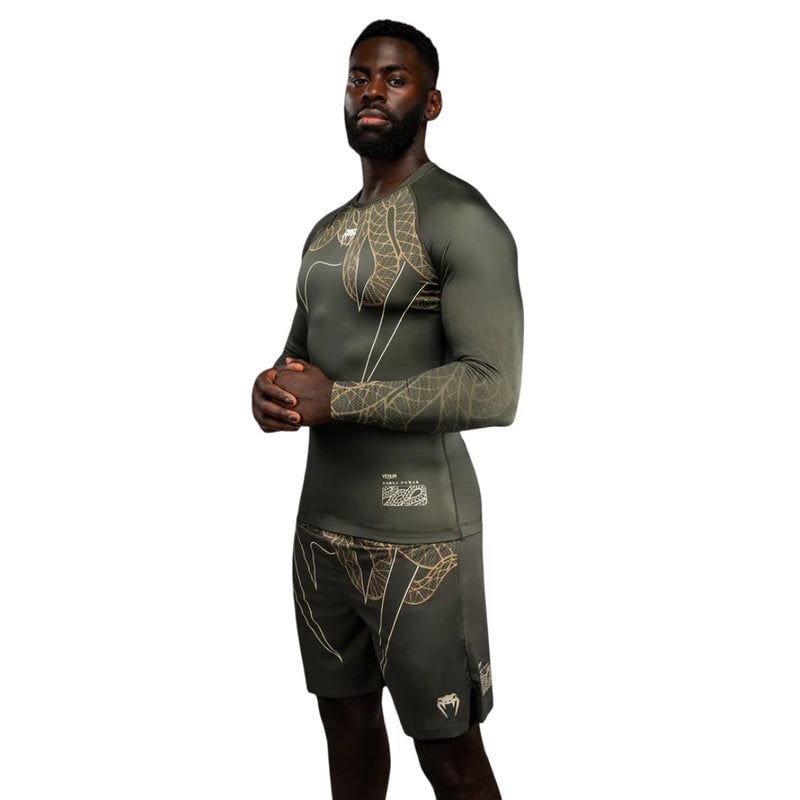 VENUM SERPENTI RASHGUARD LONGSLEEVES KAKI/BRONZE/IVORY