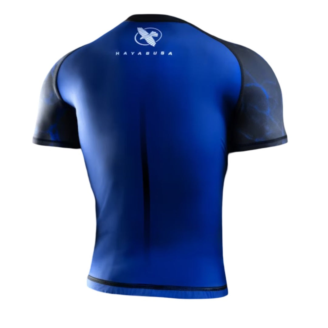 HAYABUSA UFC BJJ MENS SHORTSLEEVE RASHGUARD BLUE