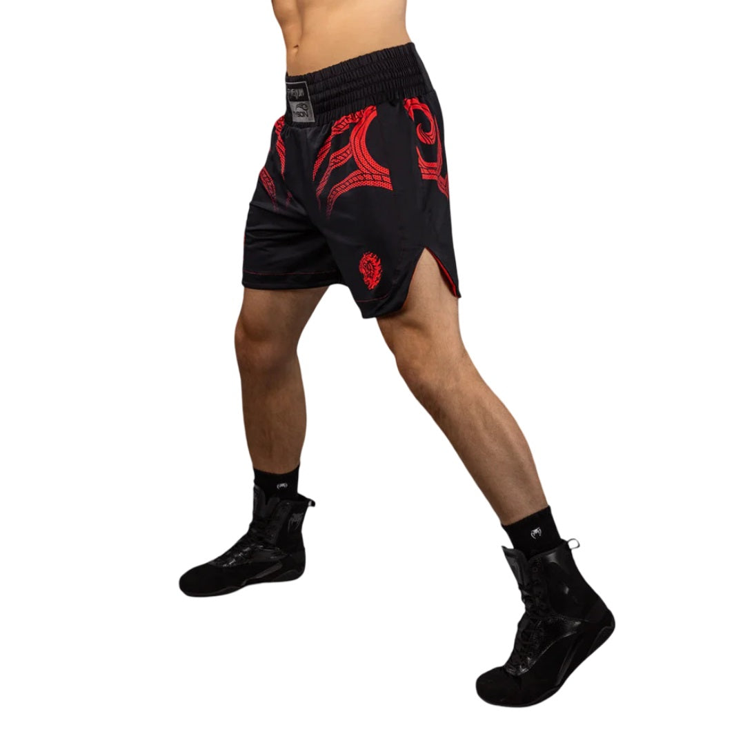 VENUM X MIKE TYSON TIGER BOXING SHORTS BLACK/RED