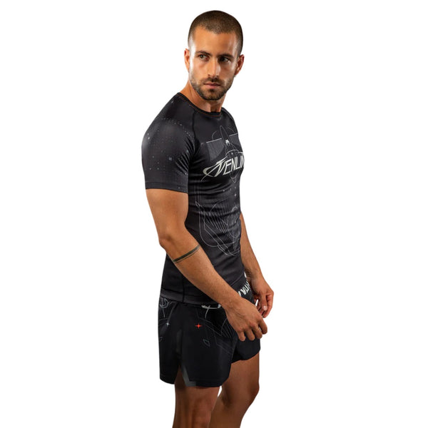 VENUM ECLIPSE RASHGUARD SHORTSLEEVES BLACK/IVORY