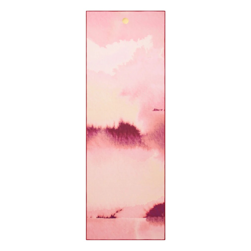 YOGITOES SKIDLESS MAT TOWEL 2.0 RUBY COURAGE 71 INCH