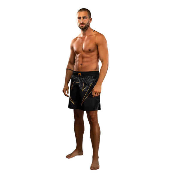 VENUM SERPENTI FIGHTSHORTS BLACK/SILVER/GOLD