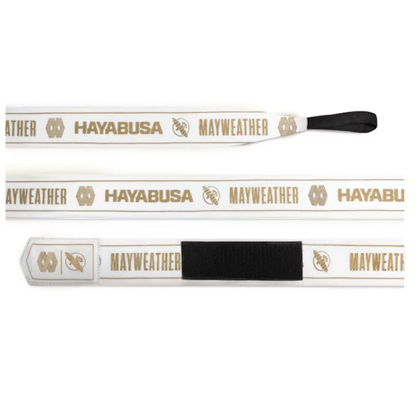 HAYABUSA MAYWEATHER STRETCH HANDWRAPS WHITE/GOLD STANDARD