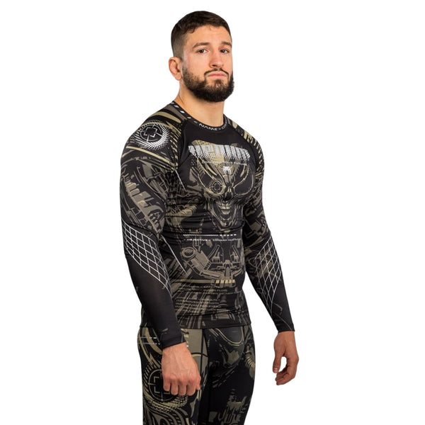 VENUM INVADER RASHGUARD LONGSLEEVES BLACK/SAND