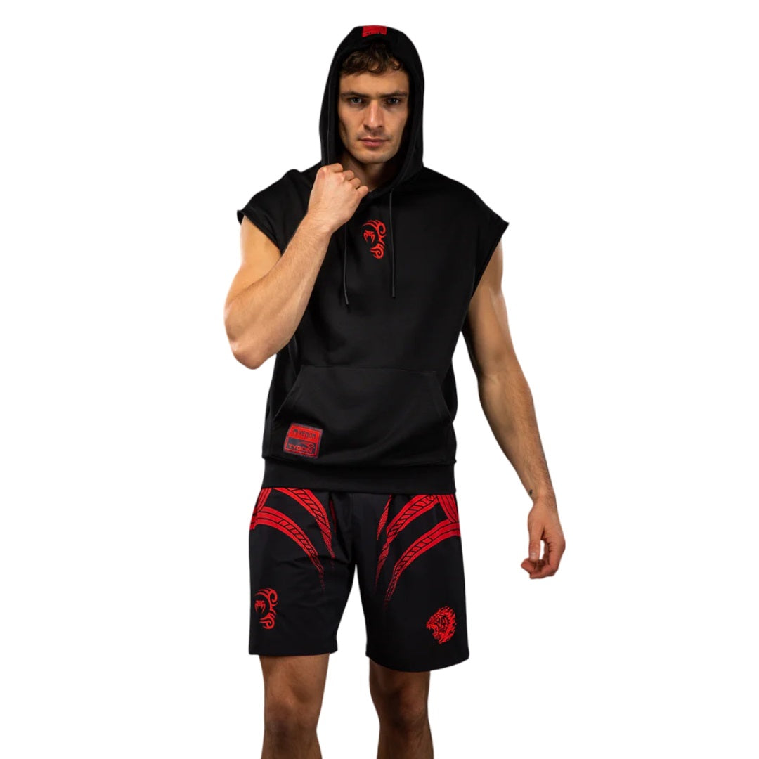 VENUM X MIKE TYSON TIGER SLEEVELESS HOODIE BLACK/RED