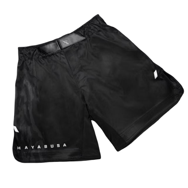HAYABUSA MENS APEX 3/4 THIGH FIGHTSHORTS BLACK