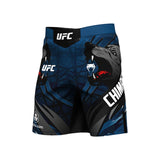 UFC UNRIVALED BY VENUM KHAMZAT CHIMAEV MENS FIGHTSHORTS NAVY/SILVER