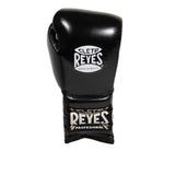 CLETO REYES PROFESSIONAL BOXING GLOVES WITH LACES BLACK/SILVER