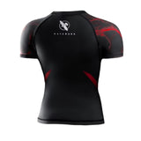 HAYABUSA UFC BJJ WOMENS SHORTSLEEVE RASHGUARD RED