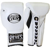 CLETO REYES PROFESSIONAL BOXING GLOVES WITH LACES WHITE