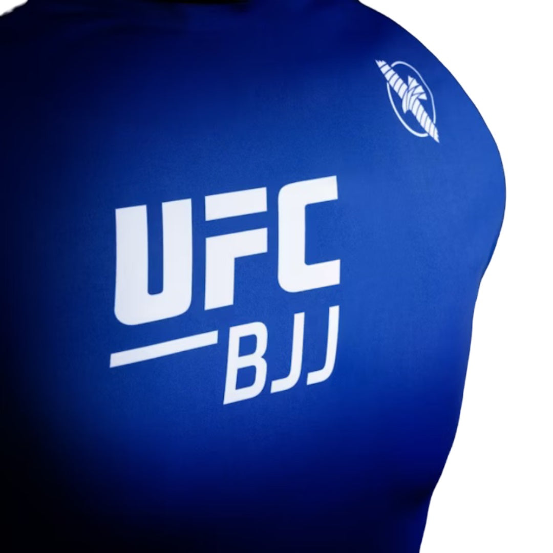 هايابوسا UFC BJJ للرجال طويل الأكمام RASHGUARD أزرق
