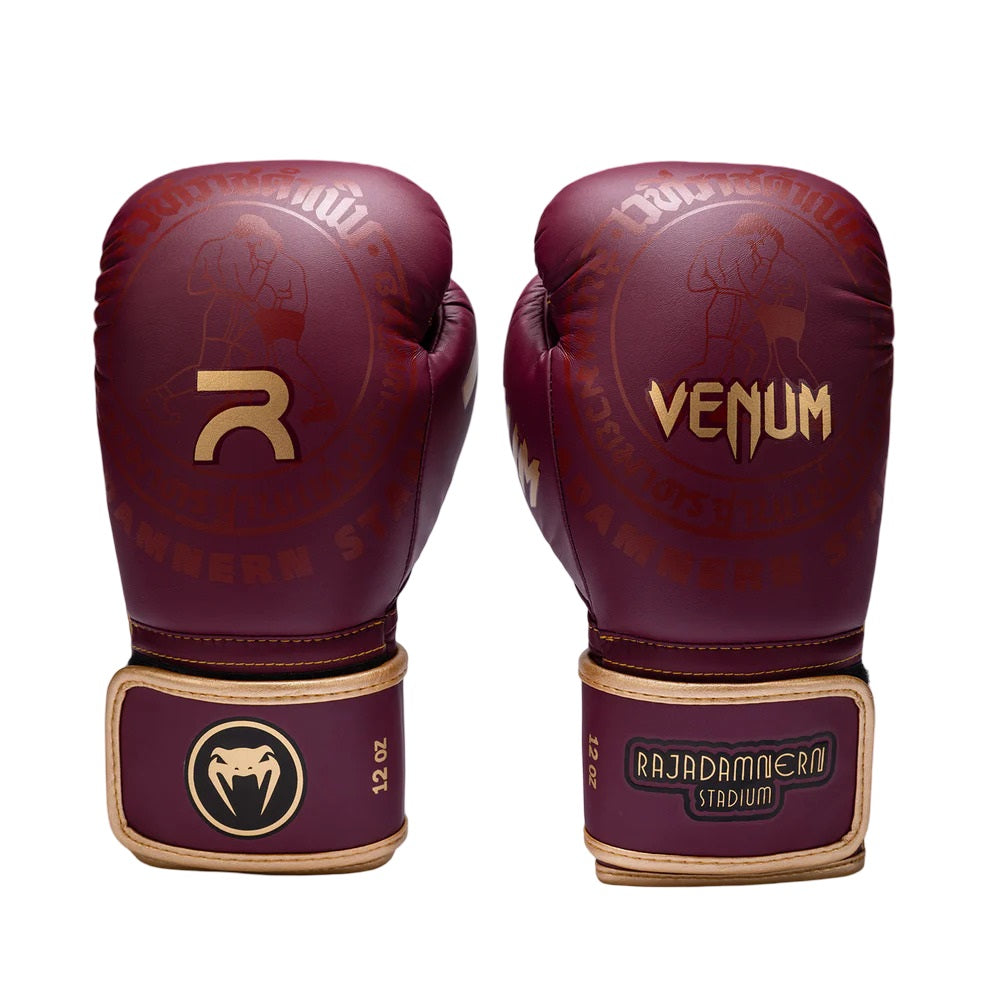 VENUM RAJADAMNERN X BOXING GLOVES BURGUNDY/GOLD