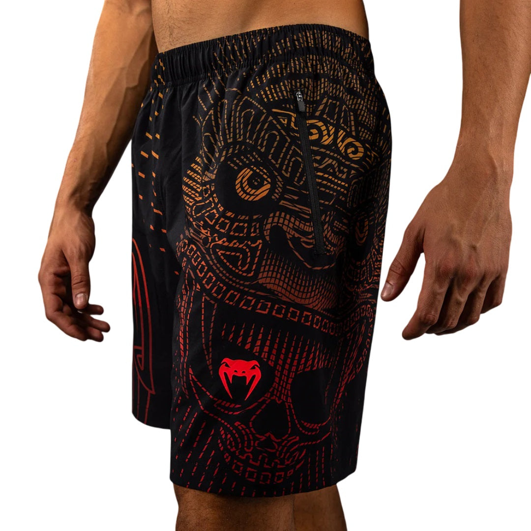 VENUM QUETZAL FURY TRAINING SHORTS BLACK/FURY RED/TANGERINE